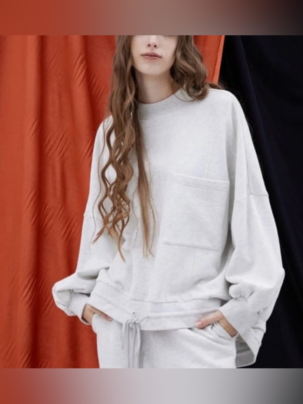 NAP Loungewear Oversized Gray Sweatshirt